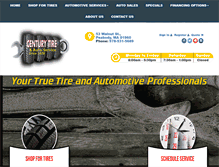 Tablet Screenshot of centurytireauto.com